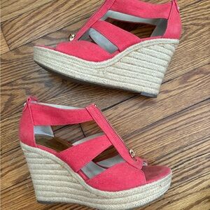 Michael Kors Coral Wedge Sandals